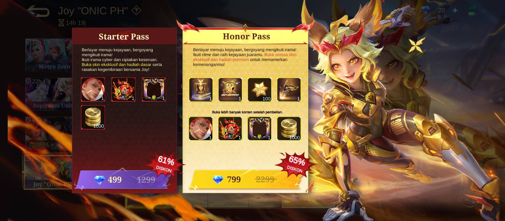 Skin Joy FNATIC Onic PH